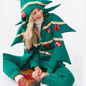Festive Green Christmas Tree Costume
